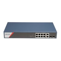 Switch smart managed 8 porturi HIKVISION DS-3E1512HP-SI-8P2T2F, Extended POE 