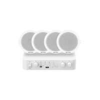 KIT AUDIO IP AMP. 80W + 4 DIFUZOARE 6W DS-QAE1KA80206-4